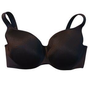 Cacique Women's Lightly Lined Balconette Black Bra Size 40 D